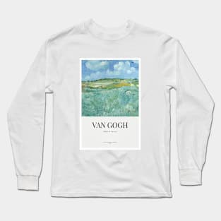 Van Gogh - Ebene bei Auvers (1890) Long Sleeve T-Shirt